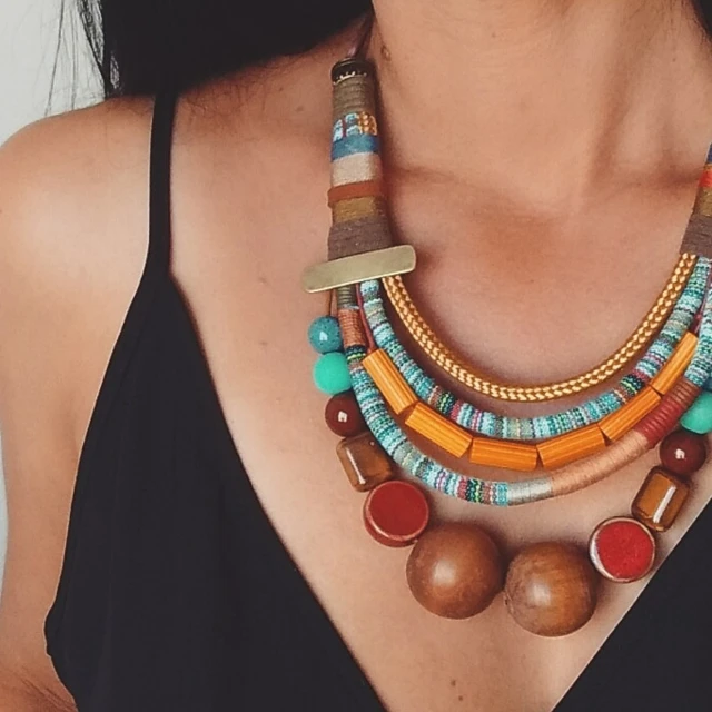 Colar Maxi com Bolas